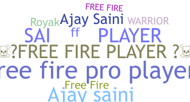 Ник - Freefireplayer