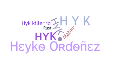 Ник - hyk