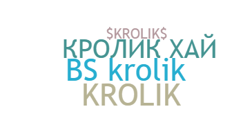 Ник - Krolik