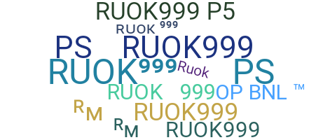Ник - RUOK999