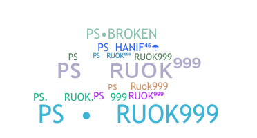 Ник - PSRUOK999