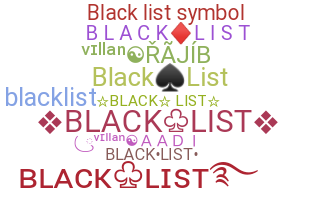 Ник - blacklist