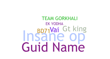 Ник - guidname